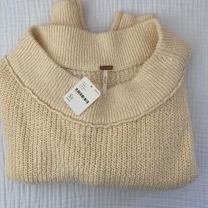 Free People Off Shoulder crop sweater